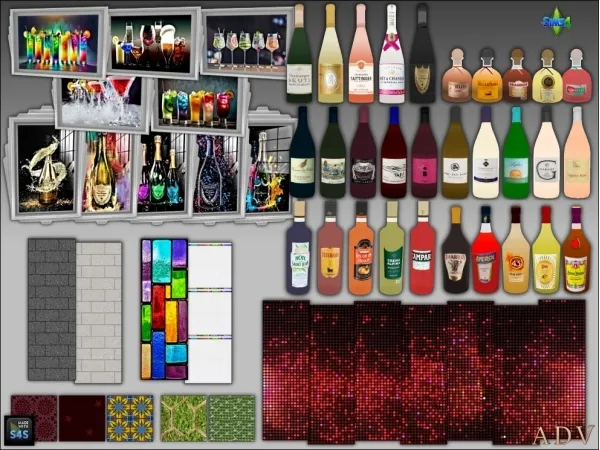 Maxis Match Nightclub accessories - The Sims 4 Custom Content