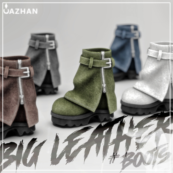 Alpha [BIG LEATHER BOOTS] by simsfinds - The Sims 4 Custom Content