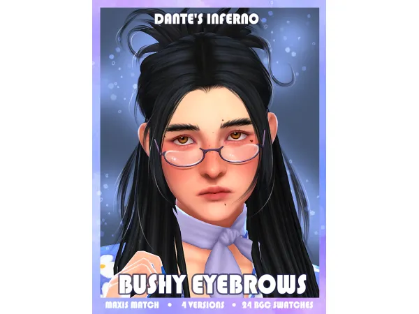 Maxis Match Bushy eyebrows by saltlakecuts - The Sims 4 Custom Content