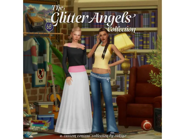 Maxis Match The Glitter Angels Collection by oakiyo - The Sims 4 Custom Content