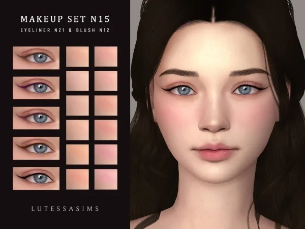 Mix Makeup Set N15 - The Sims 4 Custom Content