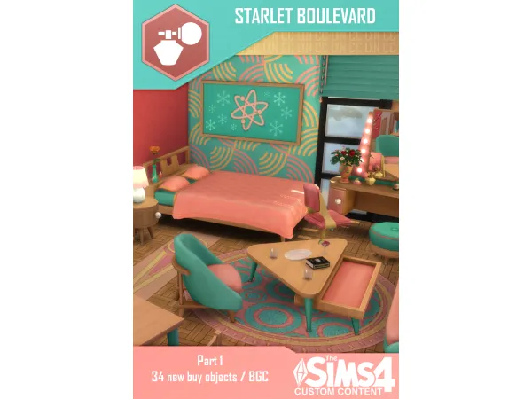 Maxis Match Starlet Boulevard by lumenniveus - The Sims 4 Custom Content