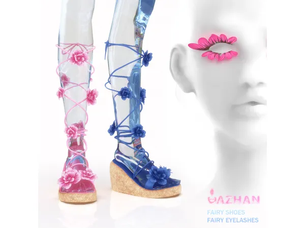 Alpha [FAIRY SHOES EYELASHES] by cazhancc - The Sims 4 Custom Content