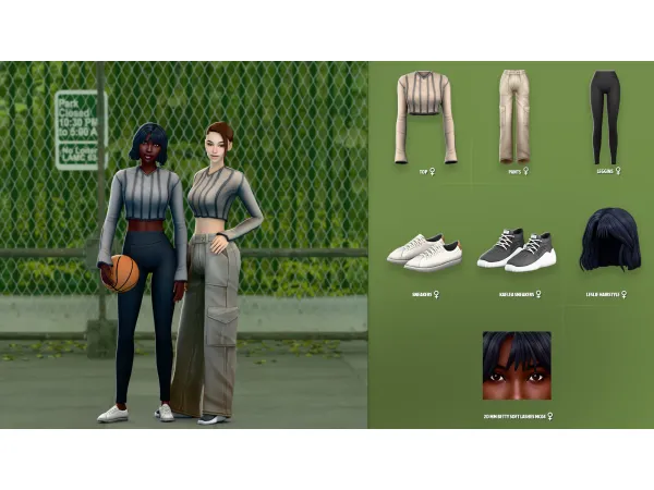 Maxis Match HANNAH SET by ModCo Studios - The Sims 4 Custom Content