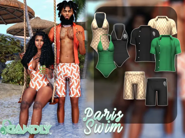 Alpha Paris Swim by gawdlygames - The Sims 4 Custom Content