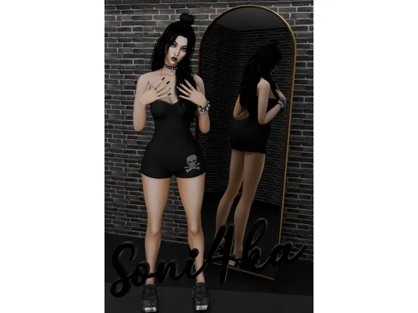 Mix Romper by Soni4ka - The Sims 4 Custom Content