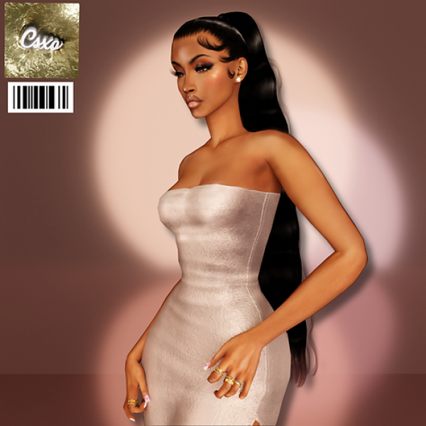 Alpha Paris Hair by simsfinds - The Sims 4 Custom Content