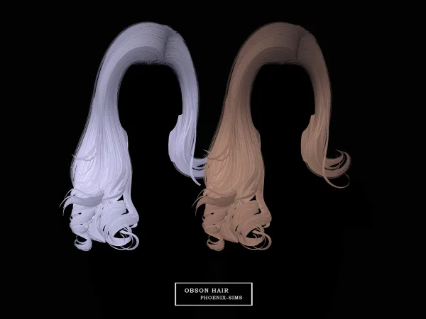 Alpha Obson Hair - The Sims 4 Custom Content