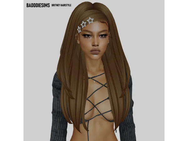 Mix BRITNEY HAIRSTYLE by BadddieSims - The Sims 4 Custom Content