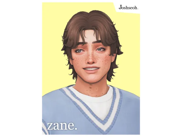Maxis Match Zane Hair by jo_se_oh - The Sims 4 Custom Content