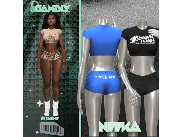 Alpha Neeka Set by gawdlygames - The Sims 4 Custom Content
