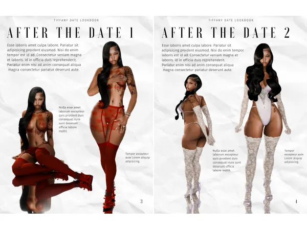 Alpha TIFFANY DATE LOOKBOOK by ch3rrysimss - The Sims 4 Custom Content