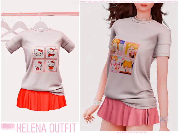 Alpha Helena Outfit - The Sims 4 Custom Content