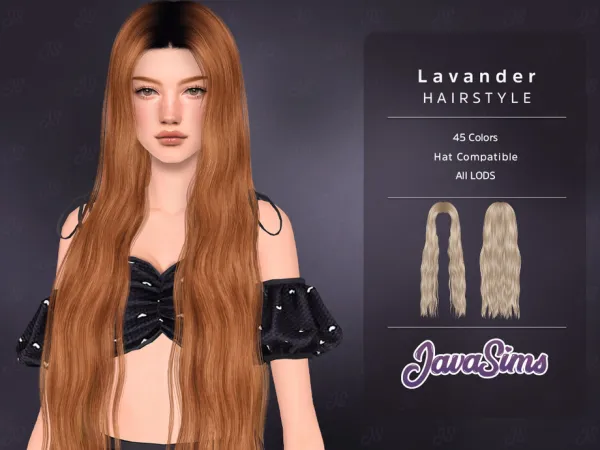 Alpha Lavander (Hairstyle) by Ursidxe - The Sims 4 Custom Content