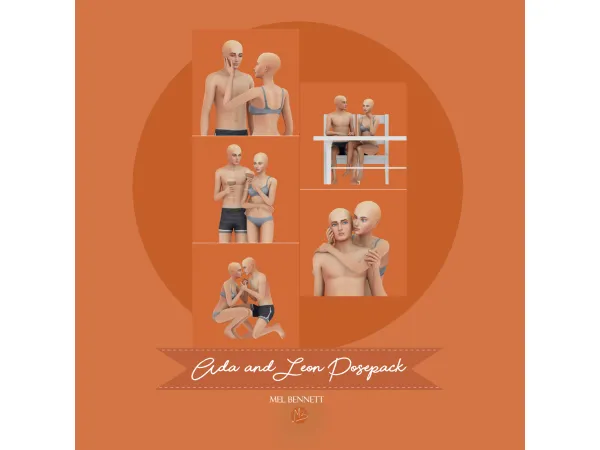 Mix Ada and Leon Posepack - The Sims 4 Custom Content