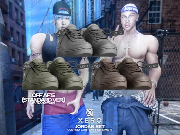 Alpha XERO OFF AF1s (Standard Version) - The Sims 4 Custom Content