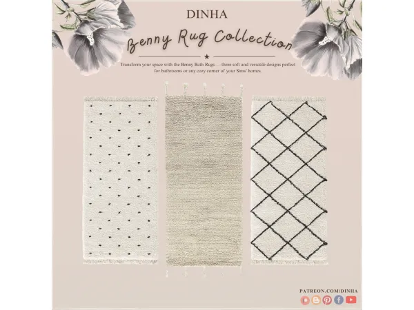 Alpha Benny Rug Collection - The Sims 4 Custom Content
