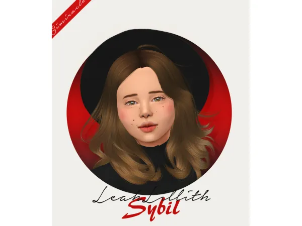Alpha simiracle LeahLillith Sybil Kids Version - The Sims 4 Custom Content