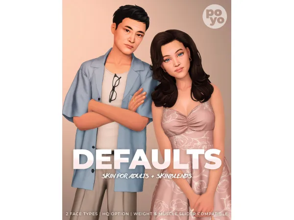 Maxis Match SKIN DEFAULTS SKIBLENDS FOR ADULT SIMS by poyopoyosim - The Sims 4 Custom Content
