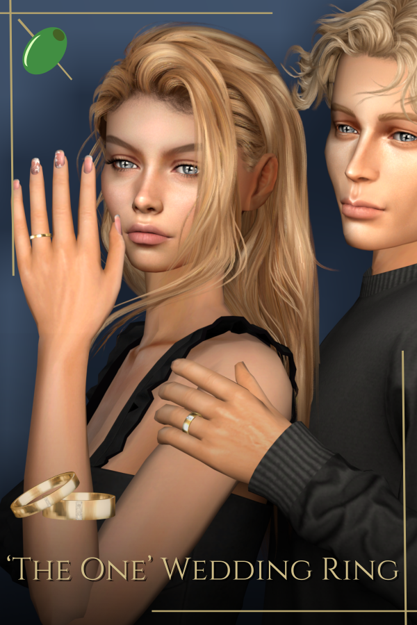 Alpha 'The One' Wedding Band by pitted0live - The Sims 4 Custom Content
