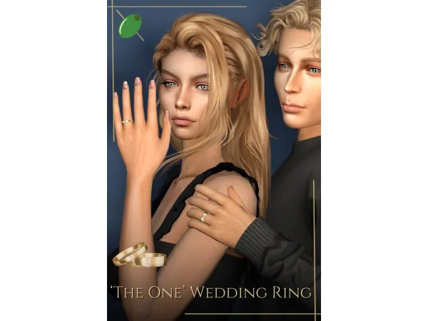 Alpha 'The One' Wedding Band - The Sims 4 Custom Content