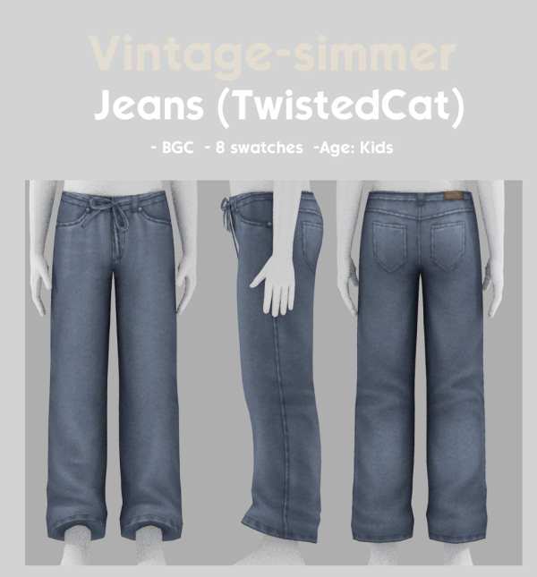 Maxis Match Maxis Match Jeans for Kids simmer by simsfinds - The Sims 4 Custom Content