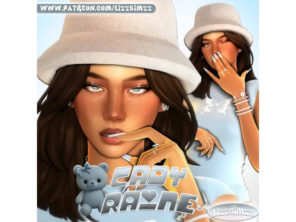 Maxis Match Cady Raine by lizzsimzz - The Sims 4 Custom Content