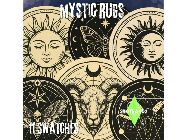 Alpha Mystic Rugs by Snotra902 - The Sims 4 Custom Content
