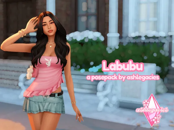 Mix Labubu Posepack - The Sims 4 Custom Content