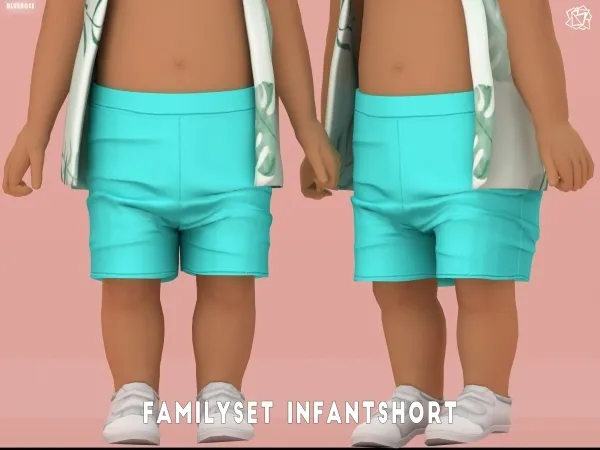 Mix Summer Family set Infant Short BRsims - The Sims 4 Custom Content