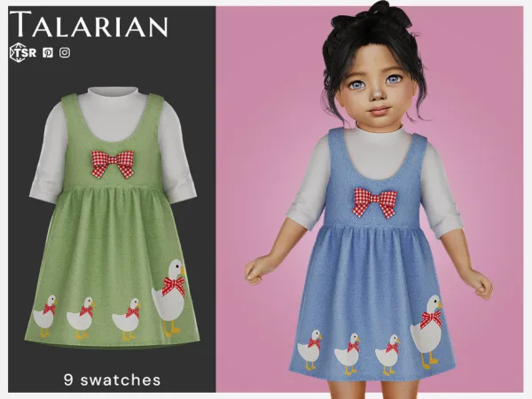 Alpha Mary Dress (Toddler) by talarian - The Sims 4 Custom Content