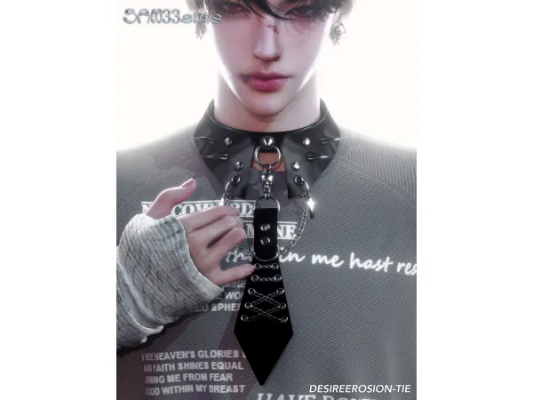 Alpha desireerosion tie by san33 - The Sims 4 Custom Content