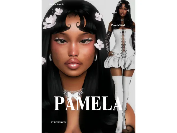 Alpha Pamela Stark by deepmoon - The Sims 4 Custom Content