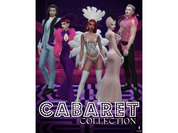 Mix Cabaret Collection by Ellone Andreea - The Sims 4 Custom Content