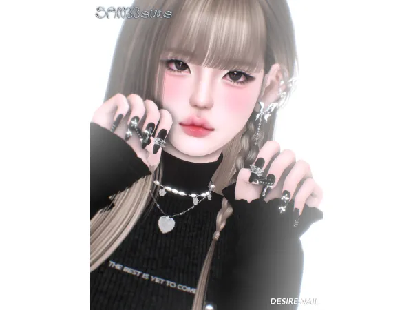 Alpha u3010333u3011Desire Nail by san33 - The Sims 4 Custom Content