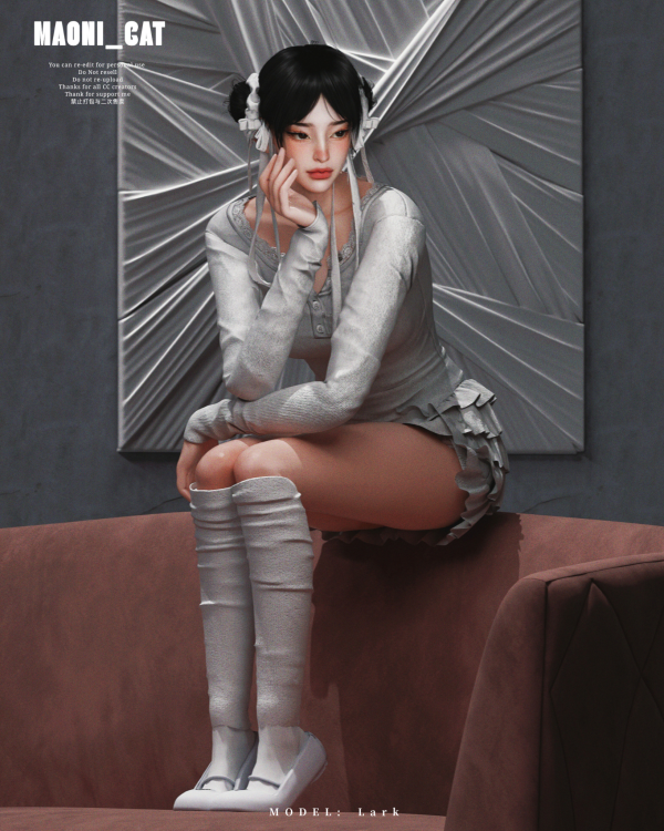 Alpha 25 09 HAIR No50 by simsfinds - The Sims 4 Custom Content