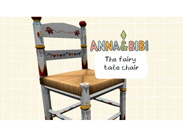 Mix The fairy tale chair Functional [AnnaBibi] by simsfinds - The Sims 4 Custom Content