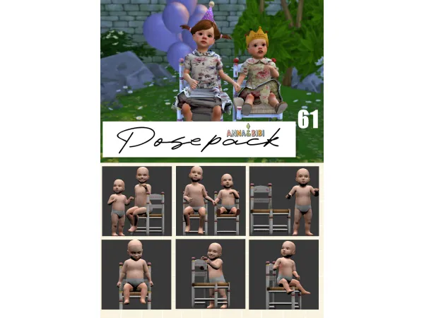 Mix Posepack_061 [AnnaBibi] - The Sims 4 Custom Content