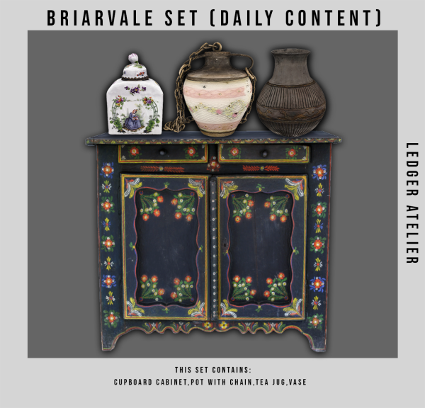 Alpha Briarvale Set (Daily content) by ledger_atelier - The Sims 4 Custom Content