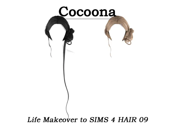 Alpha Cocoona_Life Makeover to SIMS 4 HAIR 09 - The Sims 4 Custom Content