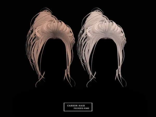 Alpha Carson Hair - The Sims 4 Custom Content