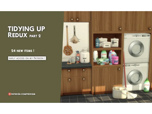 Maxis Match TIDYING UP Redux part 2 by pierisim - The Sims 4 Custom Content