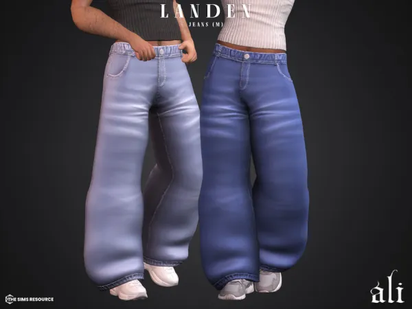 Mix LANDEN jeans (m) by ali1 - The Sims 4 Custom Content