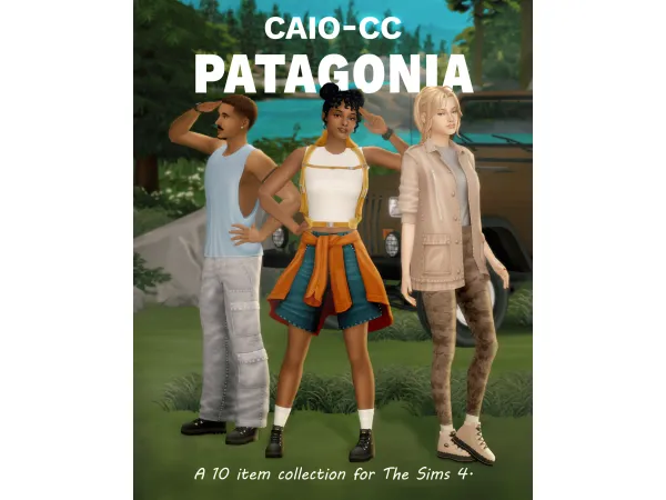 Maxis Match Patagonia Collection by caiocc - The Sims 4 Custom Content