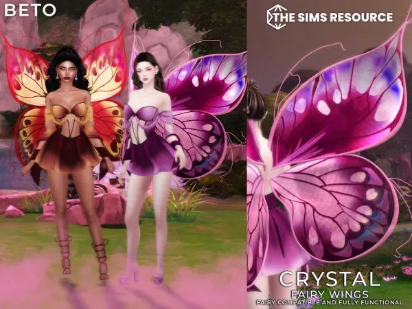Alpha Crystal (Wings) by Beto_ae0 - The Sims 4 Custom Content