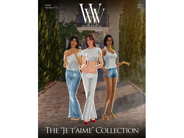 Maxis Match WARWICK Je T'aime - The Sims 4 Custom Content