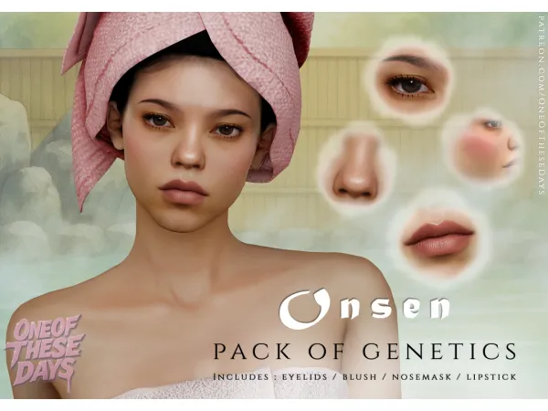 Onsen - GENETICS : EYELIDS + BLUSH + NOSEMASK + LIPSTICK