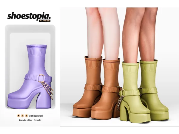 Alpha berlim boots - The Sims 4 Custom Content