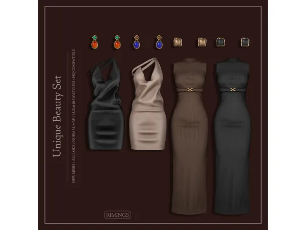 Alpha [RIMINGS] Unique Beauty Set - The Sims 4 Custom Content