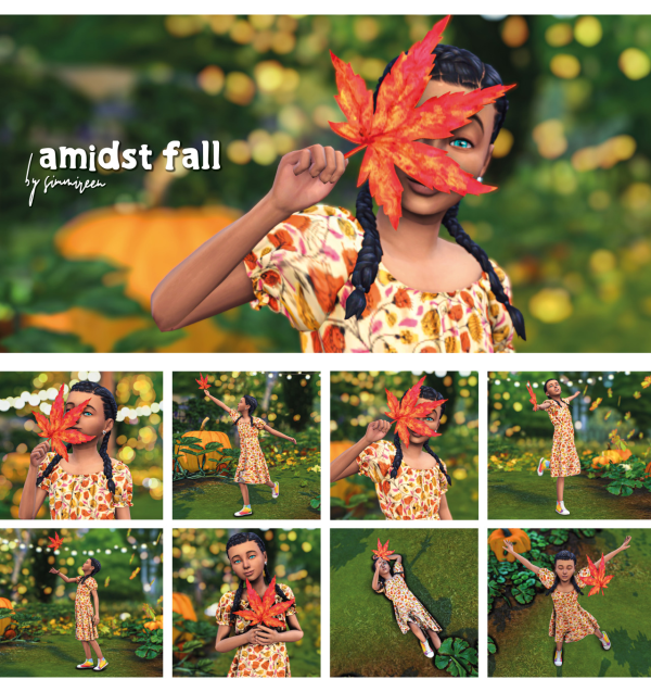 Mix amidst fall by simsfinds - The Sims 4 Custom Content